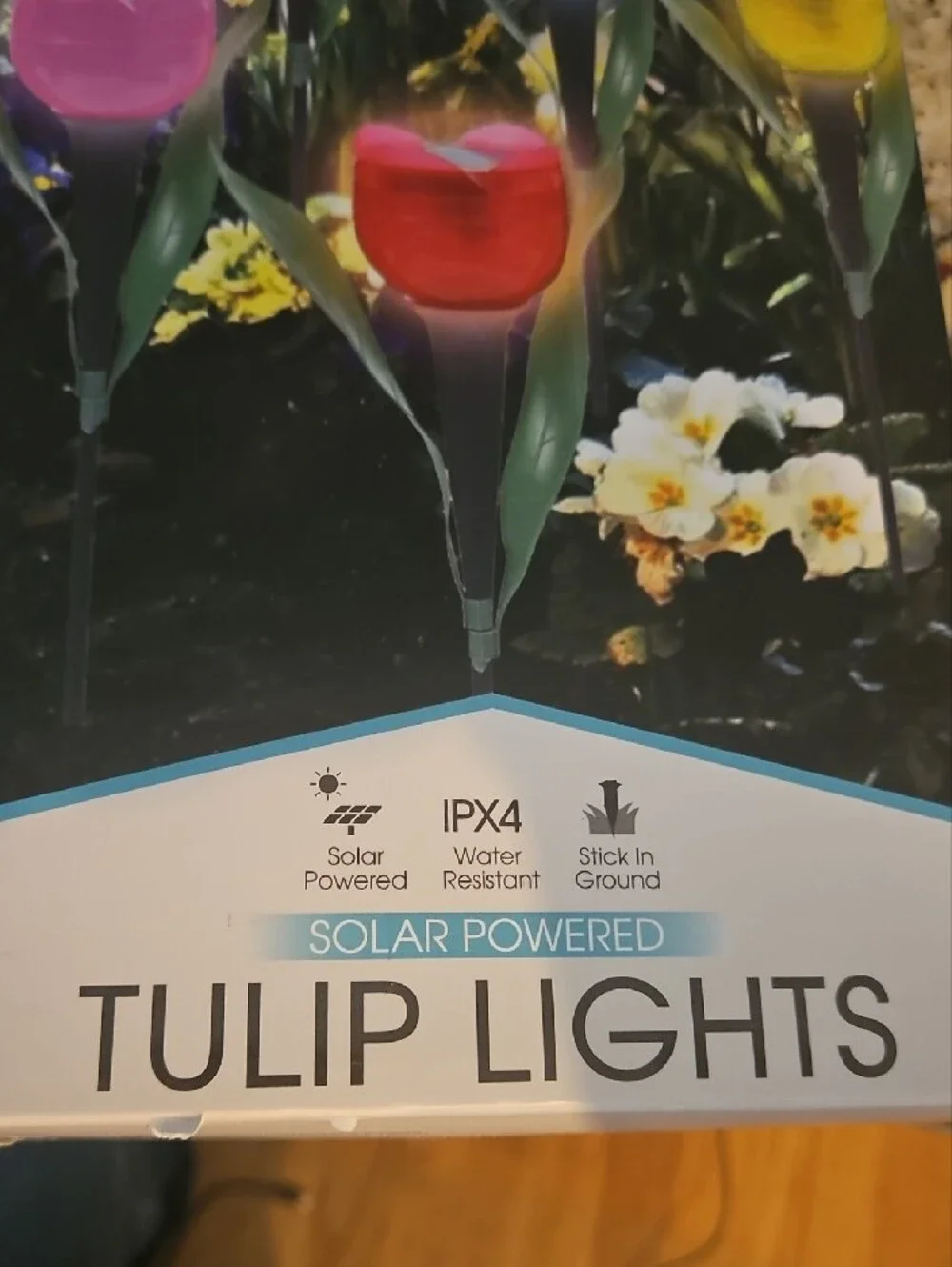 BYTECH Tulip Solar Garden Lights - Multicolor 5-Pack